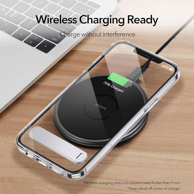 ESR Boost Phone Kickstand, Vertical and Horizontal Stand, Adjustable Angle, Compatible with iPhone Air 17 Pro Max, iPhone 17e/16/15/14/13/12, Samsung Galaxy S26/S25/S24/S23 Series, Google, Silver