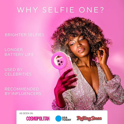 LITTIL Selfie One - Ring Light for Phone, iPhone, Android or Laptop | 3 Adjustable Light Modes | Rechargeable Batteries | Clip On Design | Perfect for Beauty, Influencers, Creators