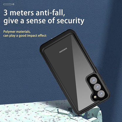 for Samsung Galaxy S22+ Plus Case, IP68 Waterproof Dustproof Case, [Built-in Screen Protector] Full Body Heavy Duty Rugged Phone Cover for Galaxy S22 Plus 6.6 Inch Black
