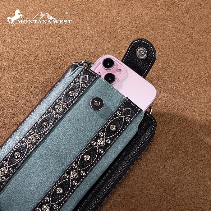 Montana West Small Crossbody Bags for Women Western Handbag with Cash Slots