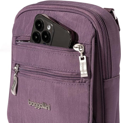 Baggallini Journey Crossbody Bags for Women 9x6 Small Lightweight Travel Handbag W/RFID