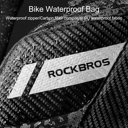 ROCKBROS Bike Saddle Bag Bike Seat Bag with Water Bottle Holder Bicycle Bag Under Seat Waterproof for Road Bike