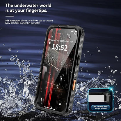 GOLDJU Design for iPhone 17 Pro Case Waterproof, [IP68 Underwater Case][Full Body Shockproof&Dropproof],Clear Sound Quality Built-in Screen Protector& Camera Cover for 17 Pro 6.3''