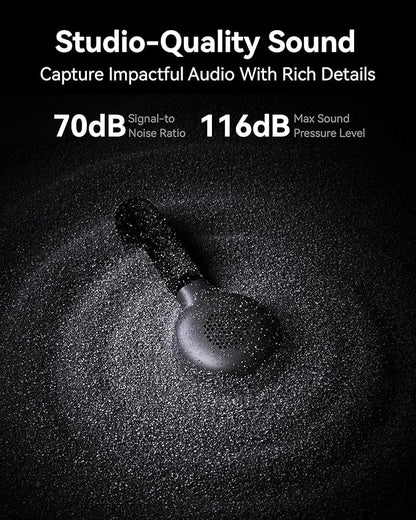 Hollyland Lark M2S Combo (Camera RX+USB-C RX+ Lightning Cable) Wireless Microphone for iPhone/Camera/Android/PC, Titanium Clip, Noise Cancelling, 30H Use, Vlog, Interview, Content Creation