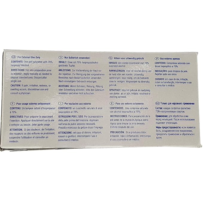 PT# C69900 PT# # C69900- Alcohol Prep Pads Sterile Large 100/Bx by, PDI Professional Disposables (1)
