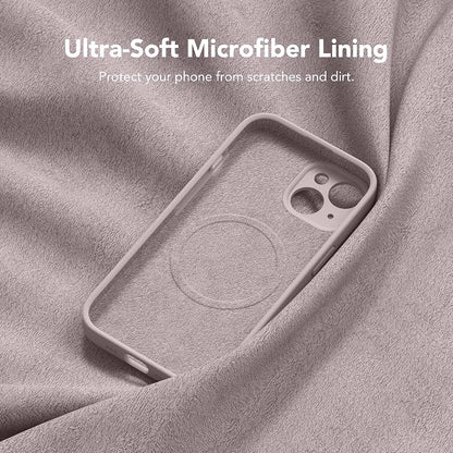 Magnetic for iPhone 13 Case, Compatible with MagSafe, [Full Camera Protection][Screen Protector] Silicone Shockproof Protective Phone Case for iPhone 13 6.1", Hazel