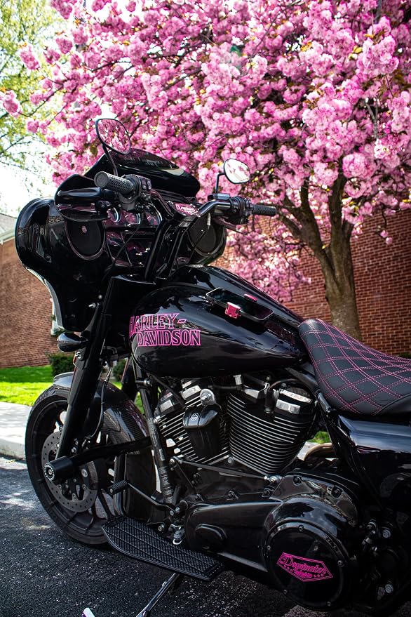 FREAKMOUNT 2.0 Magnetic Motorcycle Phone Mount - Compatible with Harley Davidson - Premium Billet Aluminum Holder for Gas Tank, High-Speed Magnet Accessories - Fits Most Phones, Cherry Pink