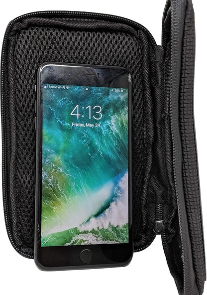 Motorcycle Magnetic Cell Phone & GPS Holder Tank Bag Compatible i Phone, Blk Waterproof