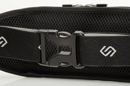 Sporteer Kinetic K1 No-Bounce Running Belt - Fits Large Phones up to 6.8" Screen (iPhone 17/16/15 Pro Max, Galaxy S26/S25 Ultra, Pixel 10 Pro XL) - Touch Screen Access - Universal Workout Waist Pack
