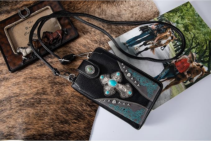 Montana West Small Crossbody Bags for Women Western Handbag with Cash Slots