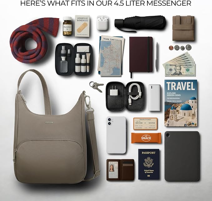 Travelon Anti-Theft Classic Essential Messenger Bag