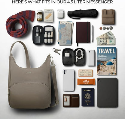 Travelon Anti-Theft Classic Essential Messenger Bag