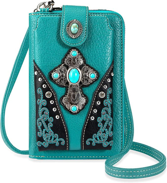 Montana West Small Crossbody Bags for Women Western Handbag with Cash Slots