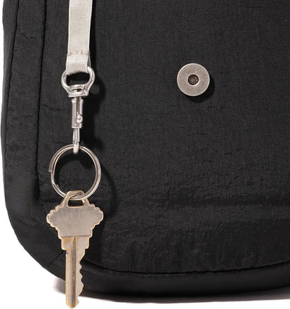 Baggallini Swift Flap Mini Crossbody - 6.3"x7" Lightweight Small Travel Purse with Crossbody Strap and RFID