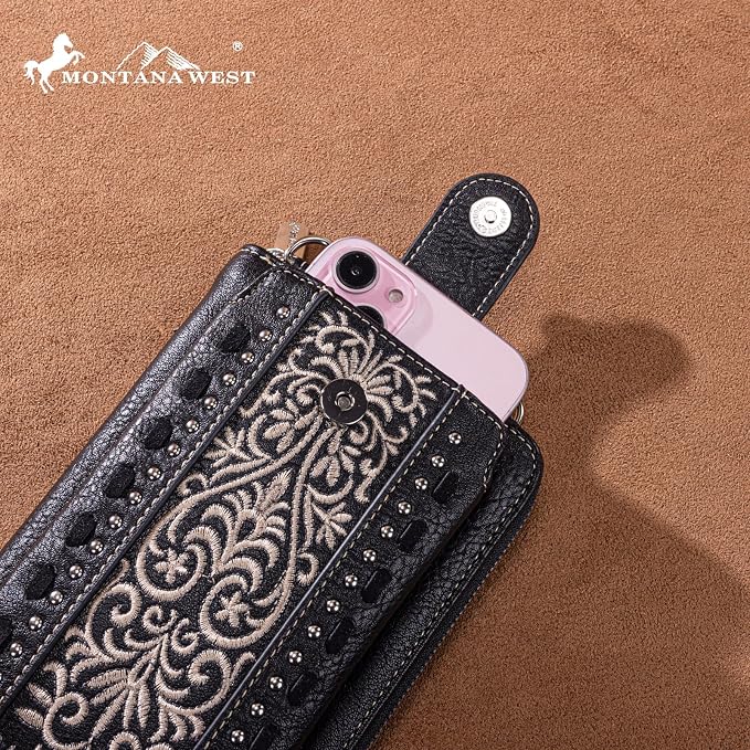 Montana West Small Crossbody Bags for Women Western Handbag with Cash Slots