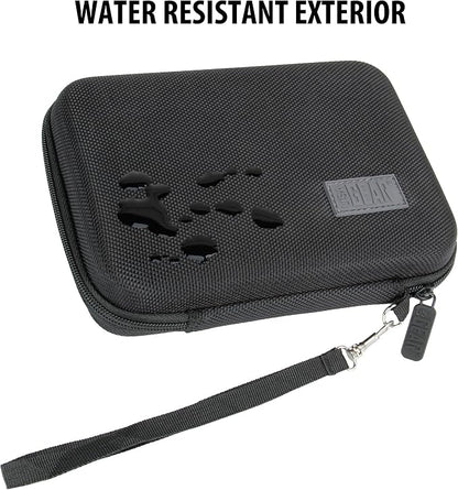USA Gear Wireless Charging Battery Pack Hard Shell Case with Wrist Strap - Compatible with Wireless Charger Battery Bank from Samsung, Powermax, Jarvmobile, Hokonui, RLERON, and more