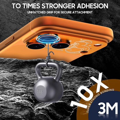2 Pack Camera Lens Protector for iPhone 17 Pro Max,Capricorn Pattern, AR 360-Degree Protection,Drop Protection,Anti Scratch Full-Coverage,Camera Transmfttance HD,Easy Installation, Orange