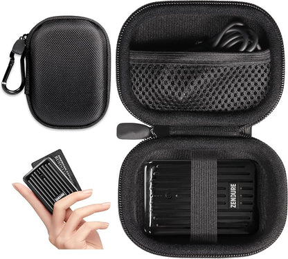 GETGEAR Case for Zendure Portable Charger 10000mAh Power Bank 20W PD USB C Battery Pack QC 3.0 Cargador Portable External Battery (Black)