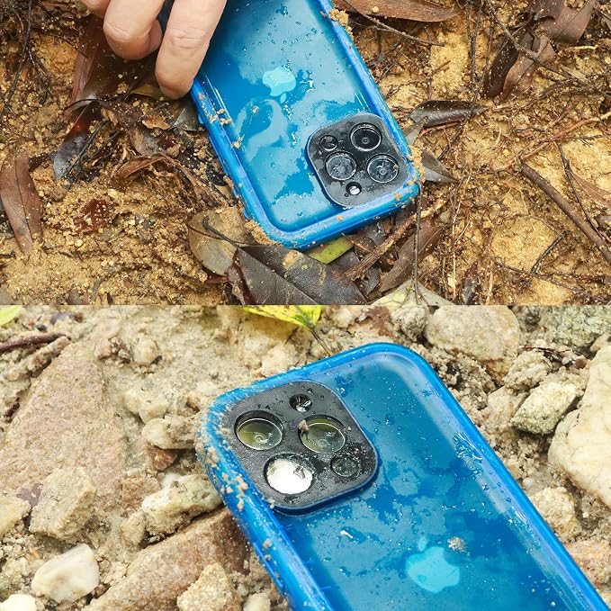 SPORTLINK Design for iPhone 14 Plus Waterproof Case - Shockproof Dustproof Phone Case with Screen Protector, Full Body Protective Case for iPhone 14 Plus, 6.7'' Blue