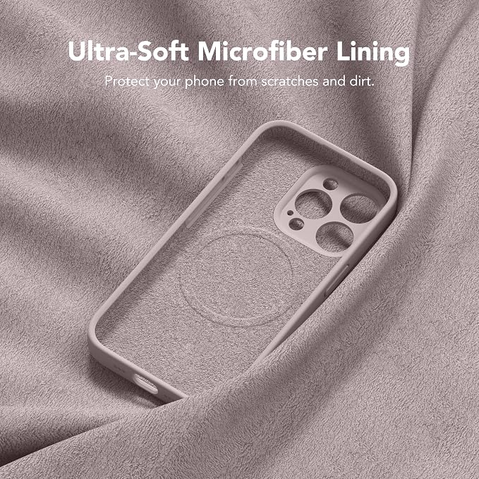 Magnetic for iPhone 15 Pro Max Case, Compatible with MagSafe, [Full Camera Protection][Screen Protector] Silicone Shockproof Protective Phone Case for iPhone 15 Pro Max 6.7", Hazel | Magnetic, Screen Protector, Silicone, Shockproof