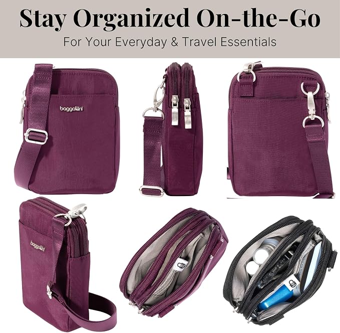 Baggallini Women's Modern Take Two Rfid Crossbody