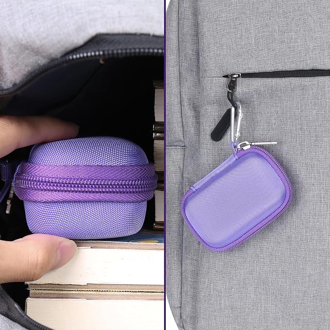 khanka Hard Travel Case Replacement with Anker 621 Nano Power Bank,5,000mAh Portable Charger,Case Only (Purple)