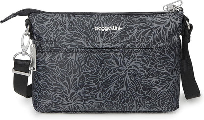 Baggallini womens Securtex Anti-theft Memento Crossbody Bag