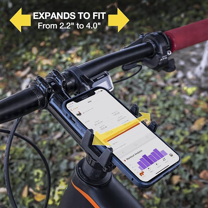 Scosche BMG1-SP HANDLEIT Pro Handlebar Bike Mount with 3.5” Adjustable Holder for Smartphone/Mobile Devices