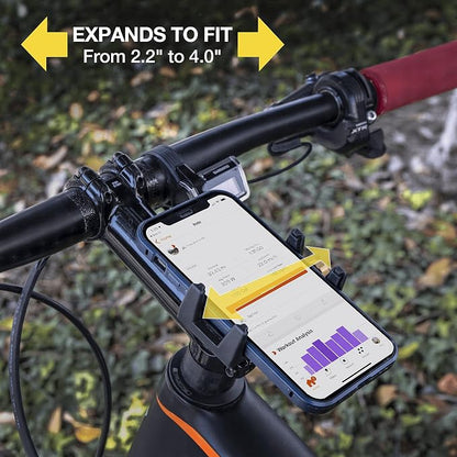 Scosche BMG1-SP HANDLEIT Pro Handlebar Bike Mount with 3.5” Adjustable Holder for Smartphone/Mobile Devices
