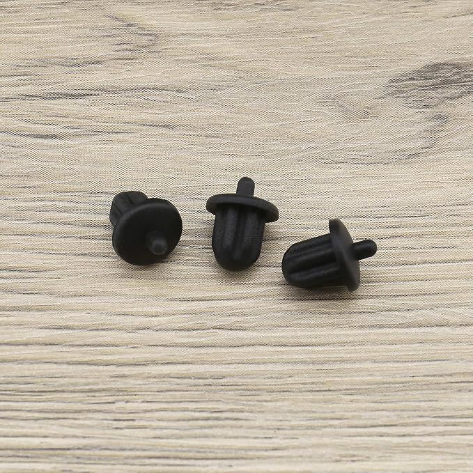 The Lord of the Tools 20Pcs 6.35mm Silicone Anti Dust Plugs Socket Dust Cover Anti Dust Jack Plug Stopper Cap Accessories for Amplifier DVD Karaoke Black