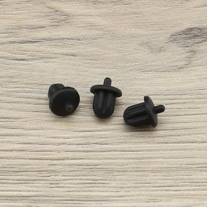 The Lord of the Tools 20Pcs 6.35mm Silicone Anti Dust Plugs Socket Dust Cover Anti Dust Jack Plug Stopper Cap Accessories for Amplifier DVD Karaoke Black