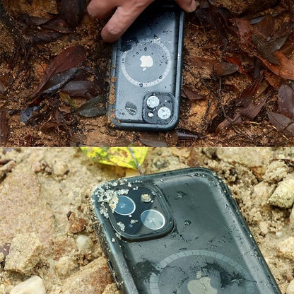 SPORTLINK for iPhone 15 Case - IP68 Waterproof Military Protective Full Body Heavy Duty Shockproof 360 Sealed Dustproof with Camera Screen Protector Phone Cover for i Phone 15 6.1" Mag/Black