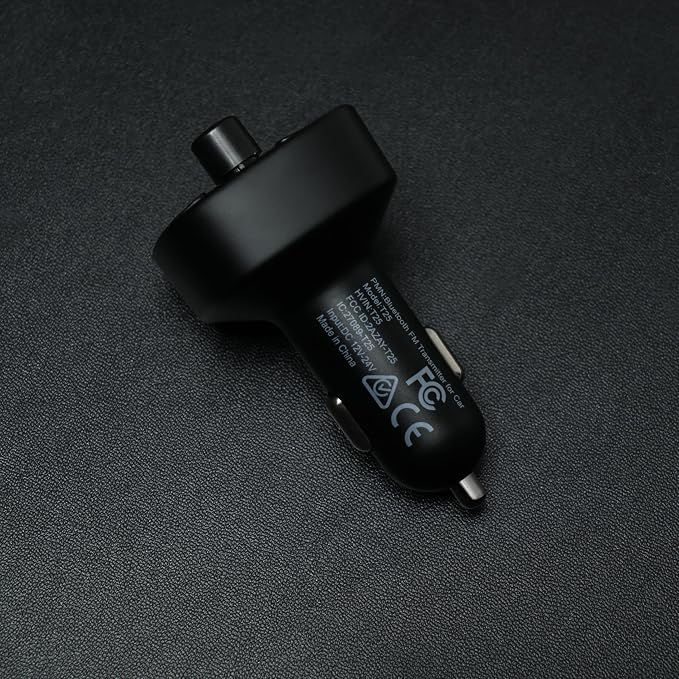 LENCENT FM Transmitter, Bluetooth FM Transmitter Wireless Radio Adapter Car Kit with Dual USB Charging, Audio Receiver Car Charger MP3 Player, Support Hands-Free Calling, TF Card & USB Disk