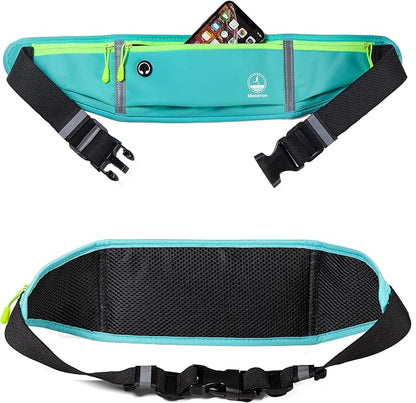 Slim Running Belt, Fanny Packs for Women Men, Waist Pack Running Fanny Pack Money Belt Phone Holder for Running Hiking Cycling Sports
