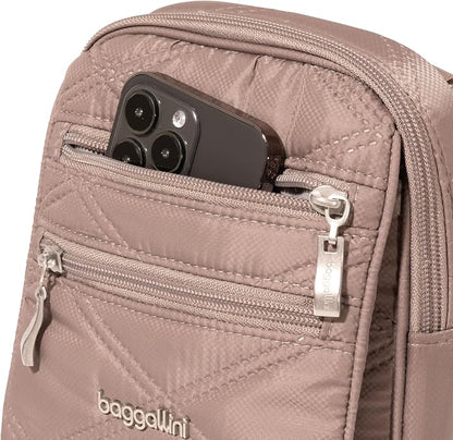 Baggallini Journey Crossbody Bags for Women 9x6 Small Lightweight Travel Handbag W/RFID