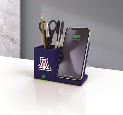 SOAR NCAA Unisex Cell Phone Wireless Charging Stand and Desktop Organizer