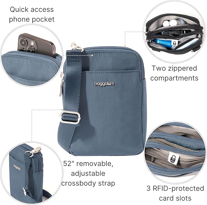 Baggallini Women's Modern Take Two Rfid Crossbody