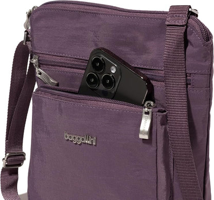 Baggallini Pocket Crossbody Bags for Women 8x8 Small Lightweight Durable Water-resistant Travel Purse W/Rfid