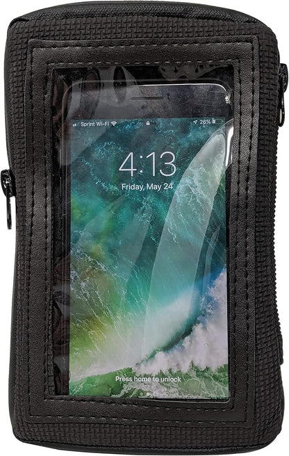 Motorcycle Magnetic Cell Phone & GPS Holder Tank Bag Compatible i Phone, Blk Waterproof