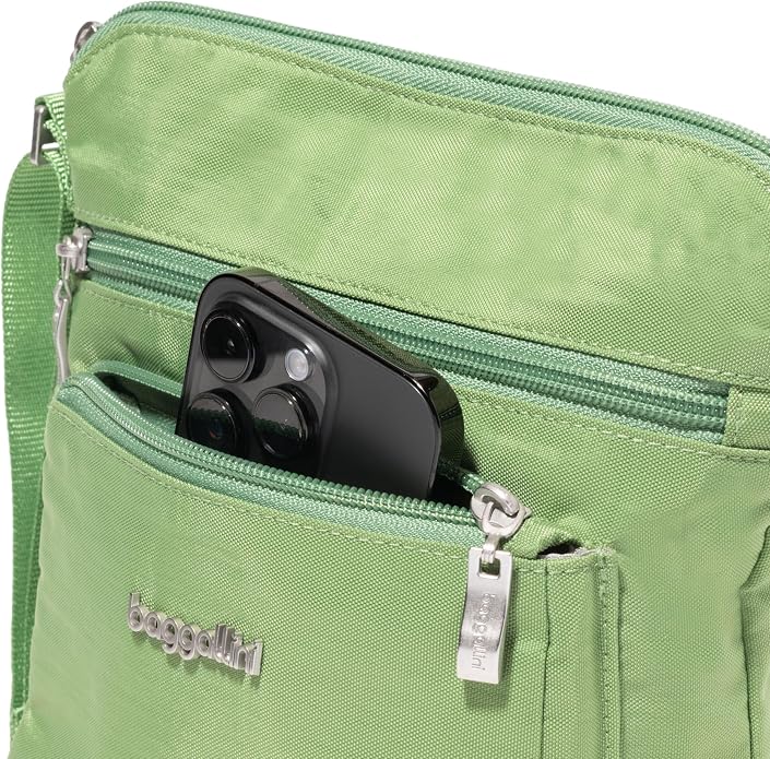 Baggallini Pocket Crossbody Bags for Women 8x8 Small Lightweight Durable Water-resistant Travel Purse W/Rfid
