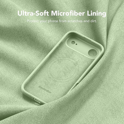 Magnetic for iPhone Air Case, Compatible with MagSafe, [Full Camera Protection][Screen Protector] Silicone Shockproof Protective Phone Case for iPhone 17 Air 6.5", Matcha