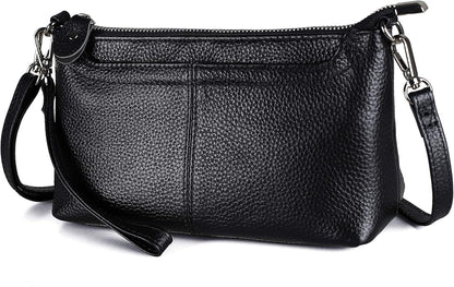 befen Genuine Leather Wristlet Clutch Wallet Purses Small Crossbody Bags for Women with RFID Blocking Card Slots