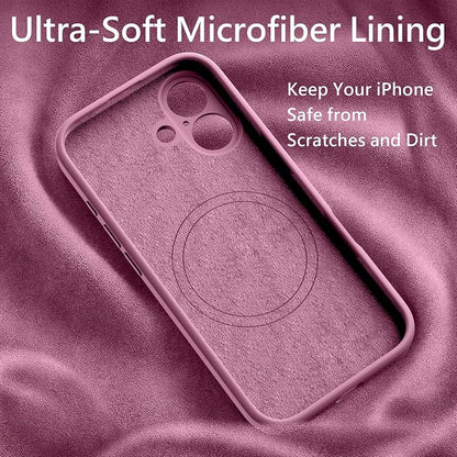 FireNova Magnetic for iPhone 17 Case, Compatible with MagSafe, [Integrated Silicone Camera Control Button] [Camera Protection] Anti-Scratch Microfiber Lining Phone Case, 6.3", Lilac Purple