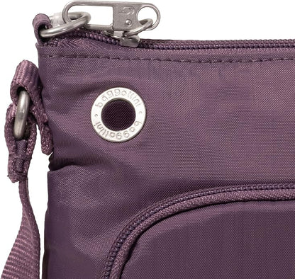 Baggallini womens Securtex Anti-theft Memento Crossbody Bag
