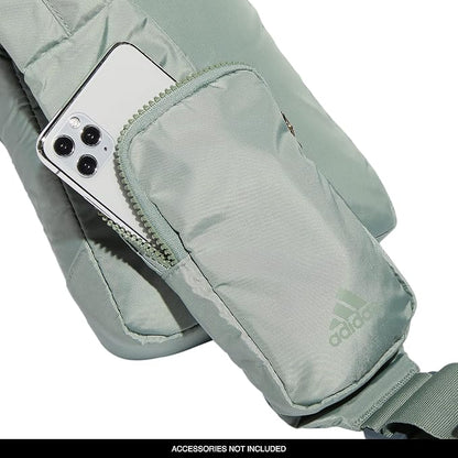 adidas Essentials Sling Small Crossbody Bag for Women and Men (5L), Silver Green/Gilver/2.0, One Size
