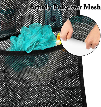 Fammart Mesh Shower Caddy Hanging, Quick-Drying Shower Organizer with 7 Pockets, Portable Bathroom Organizers and Storage for Shampoo, Soap, Loofah, Travel, and Cruise Essentials