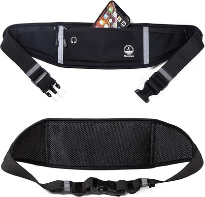 Slim Running Belt Fanny Packs for Men Women, Waist Pack Running Phone Holder Money Belt