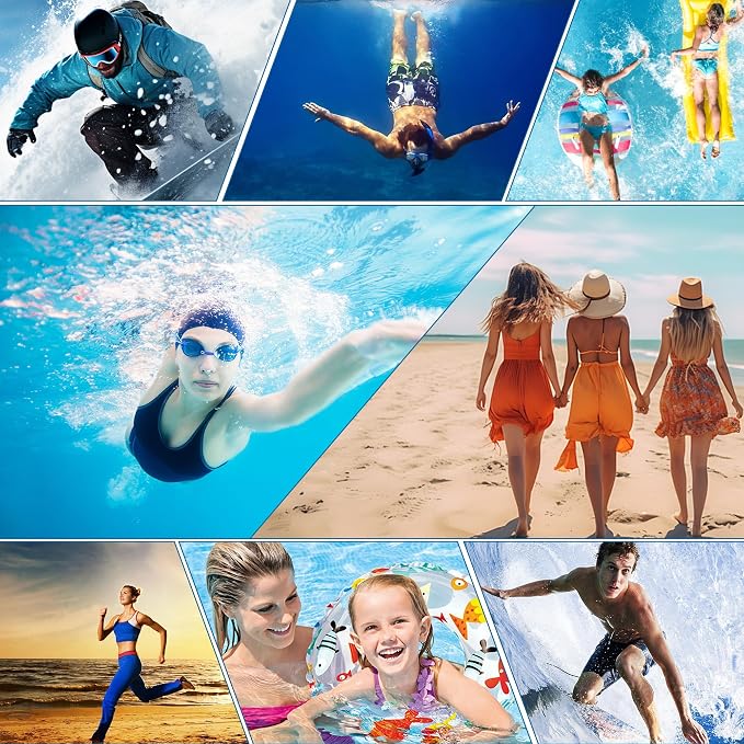 Waterproof Phone Pouch Floating, 2 Pack-Up Waterproof Phone Case for Iphone 13 14 15 16 Pro Max, IPX8 Cellphone Underwater Dry Bags Vacation Beach Pool Kayak Cruise Travel Essentials (White+White)