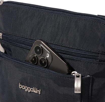Baggallini Pocket Crossbody Bags for Women 8x8 Small Lightweight Durable Water-resistant Travel Purse W/Rfid