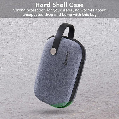 Organiser Portable Pouch For Electronic Accessories Usb Cables, Power Bank, Battery, Hard Drive, Sd Memory Card, Earphones, Travel Gadgets & Organiser Rugged Travel Friendly (Grey)